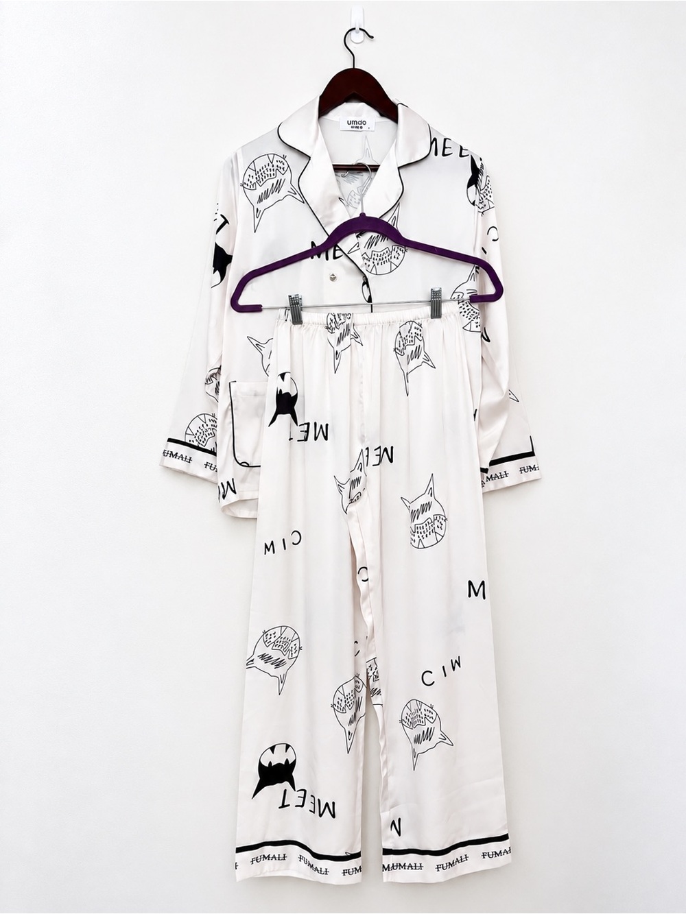 Women’s Satin-Like Pajama Set